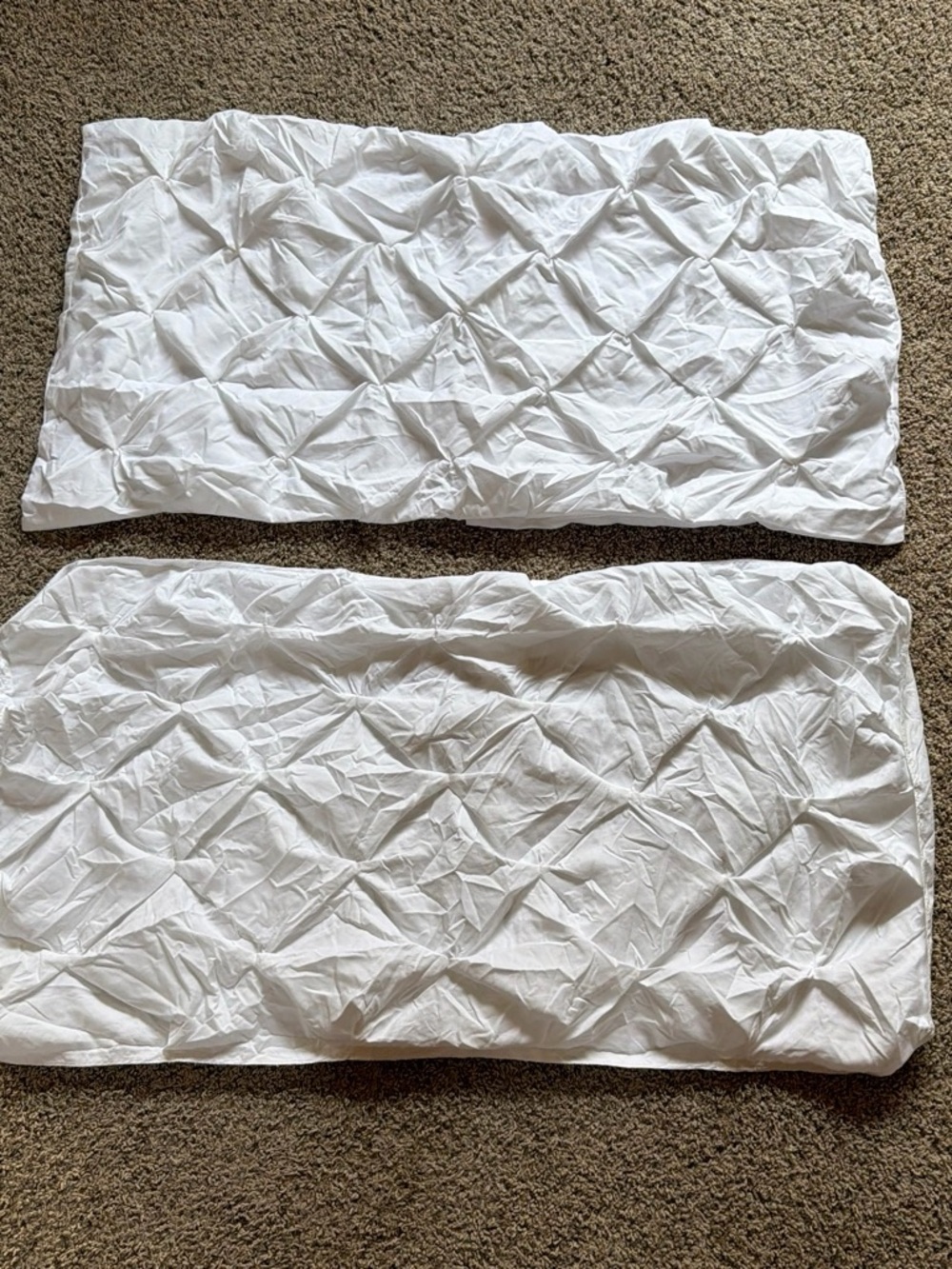Target White Pintuck Pillow Shams Set of 2